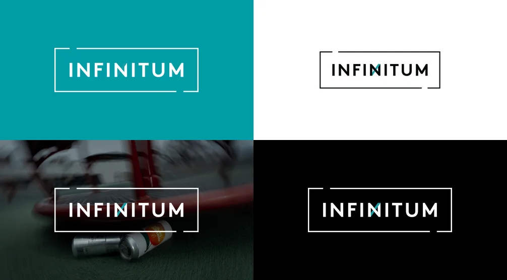 Riktig logoplassering: negativ p&aring; bl&aring;gr&oslash;nn, positiv p&aring; hvit, negativ p&aring; bilde og negativ p&aring; sort