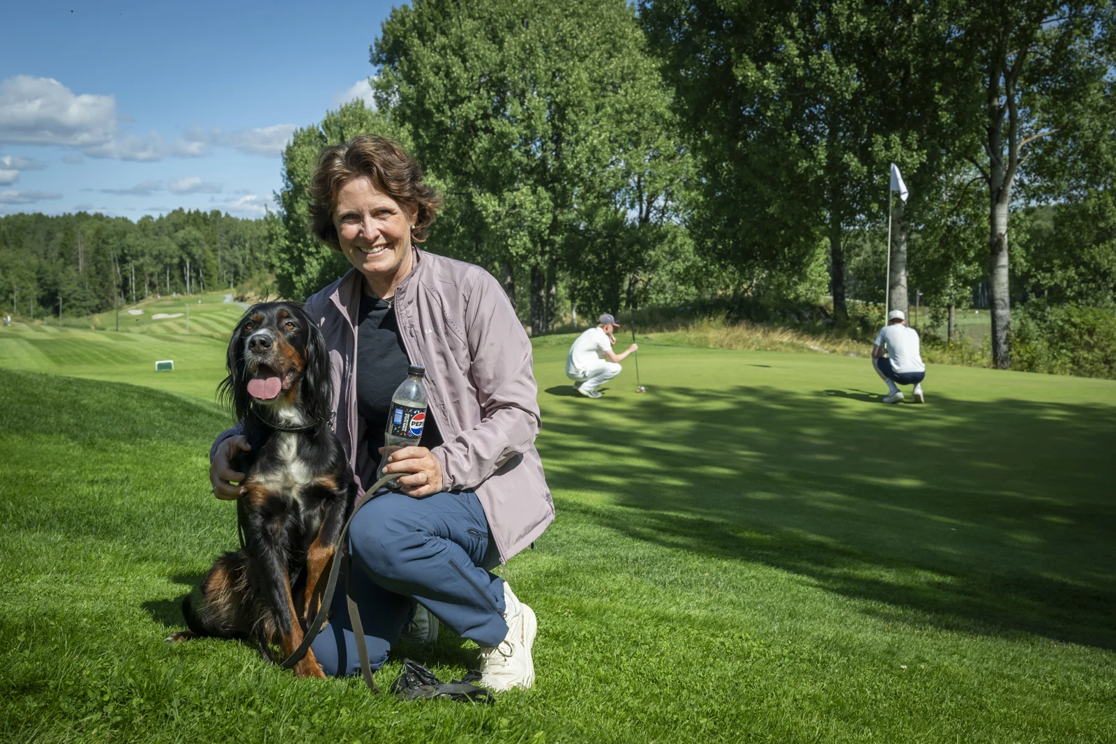 Sissel Udahl and her dog, Saga.